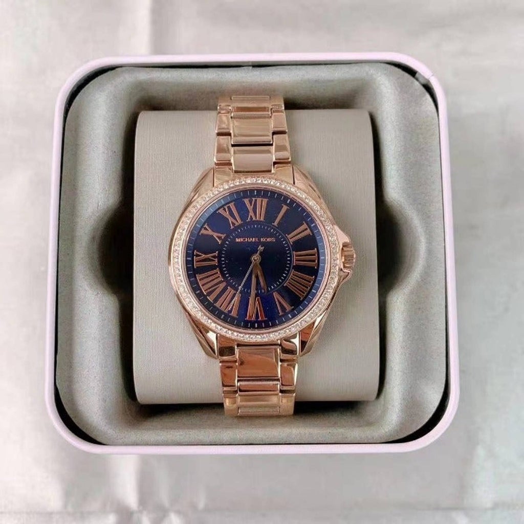 Michael Kors MK6930 Kacie Three-Hand Rose Gold-Tone Stainless Steel Watch Michael Kors MK6930 Kacie Three-Hand Rose Gold-Tone Stainless Steel Watch